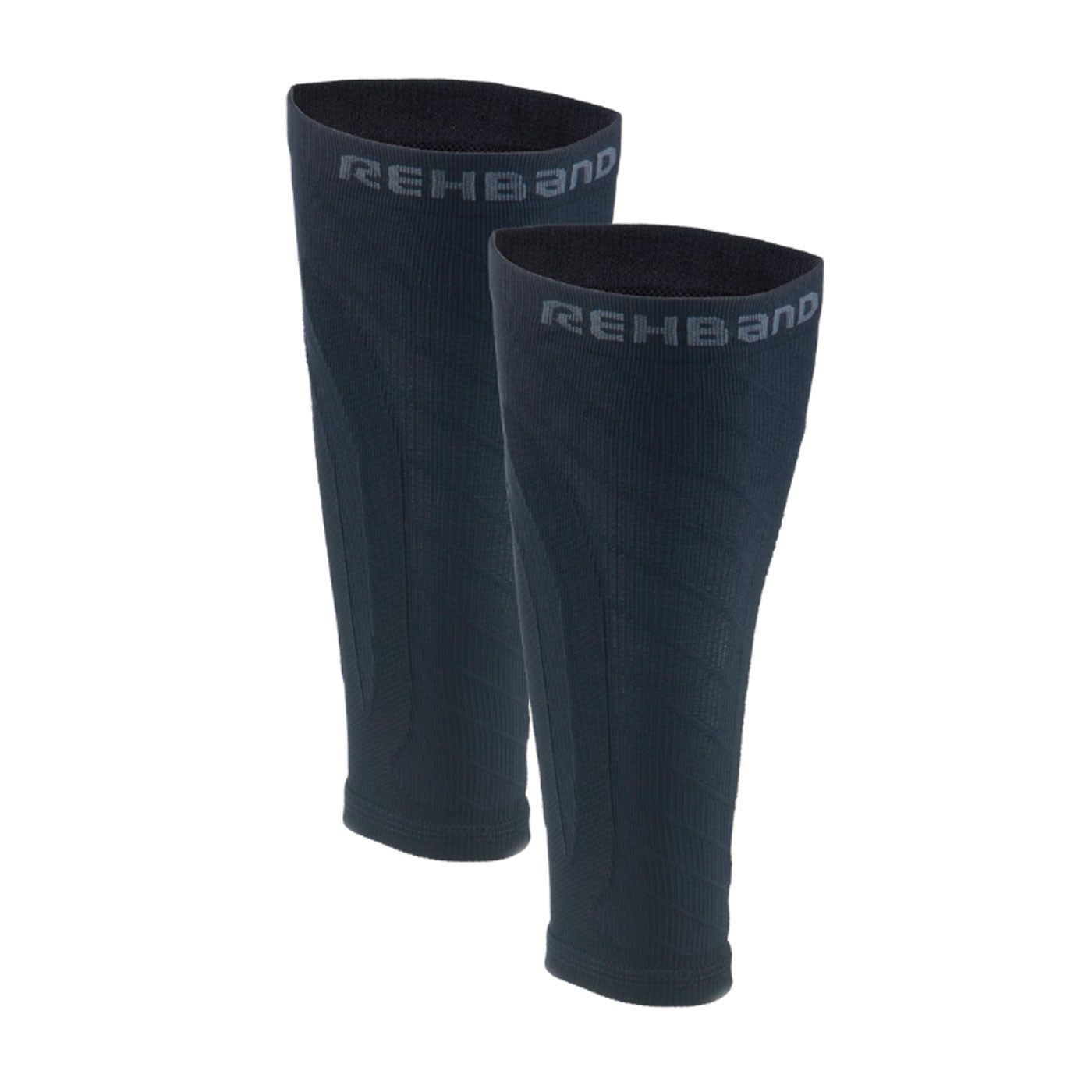 Rehband PerformX Knitted Calf Sleeve - carbon/black - pair